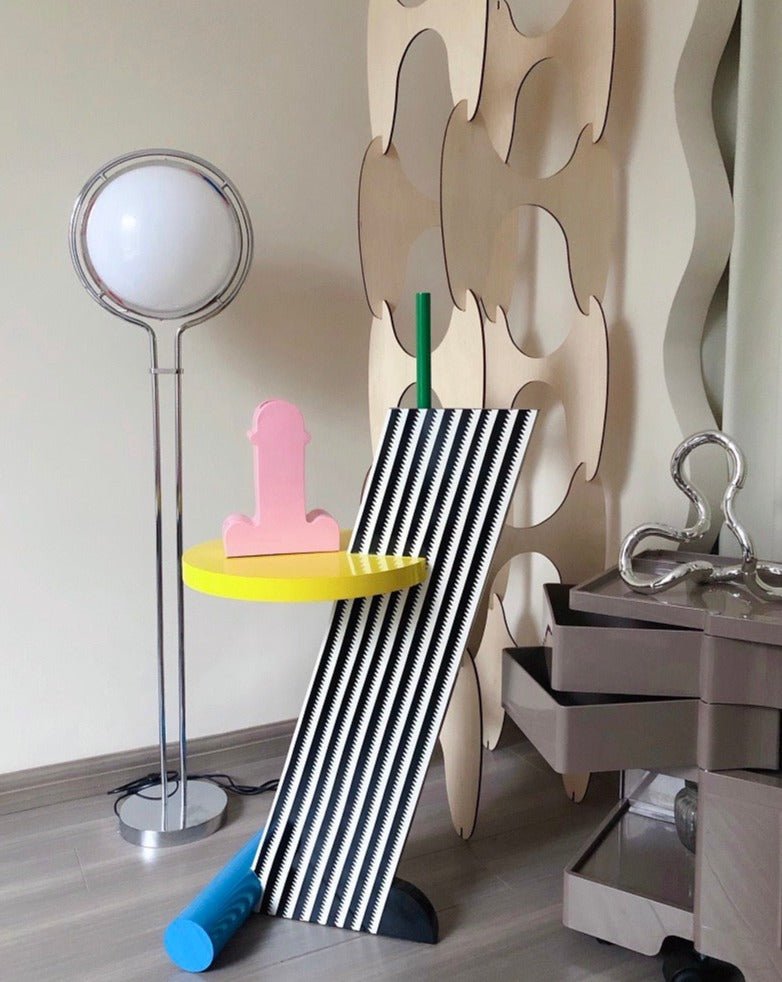 Handmade Memphis Ceramic Dick Vase | Decorative Shiva Flower Vase